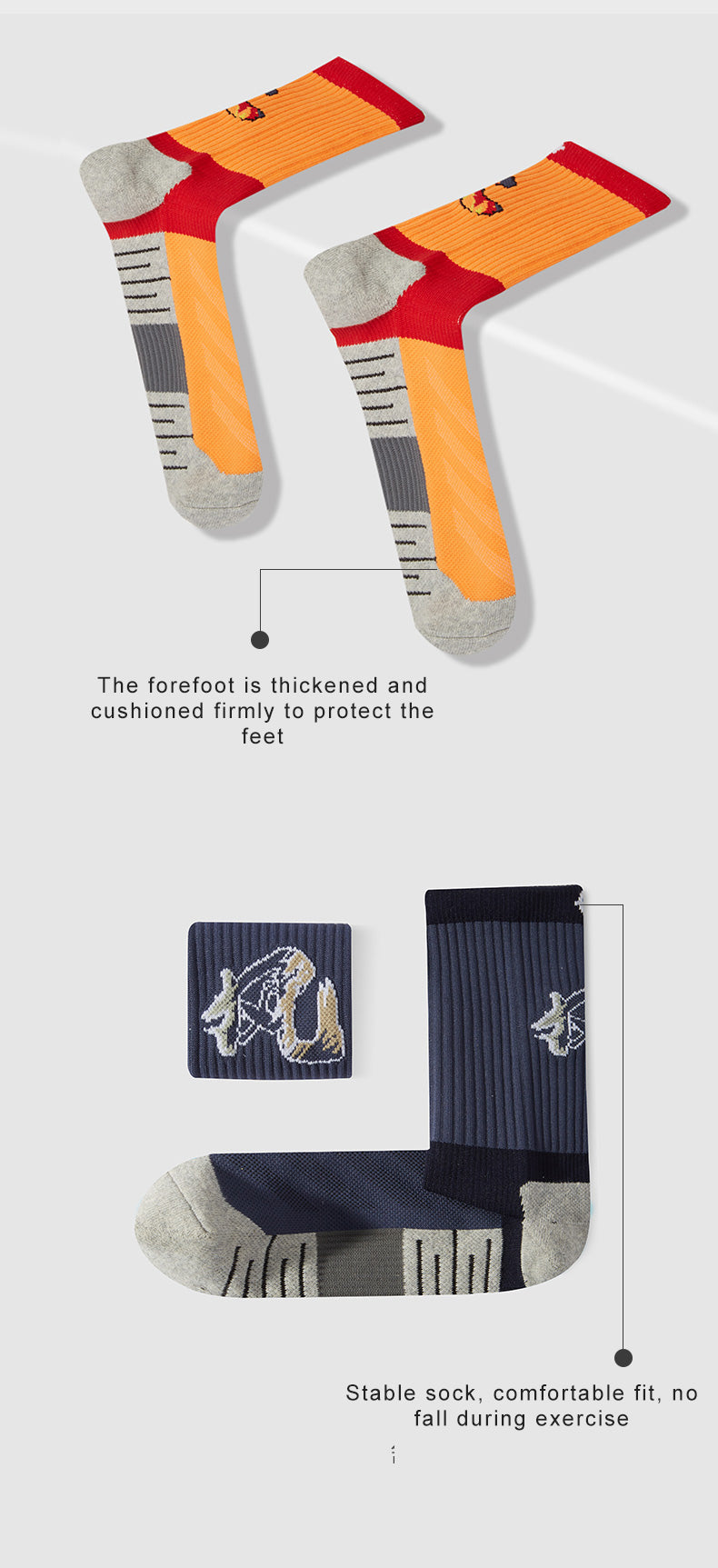 Basketball Socks Youth Elastic Ticken Towel Toe Sneakers Stockings