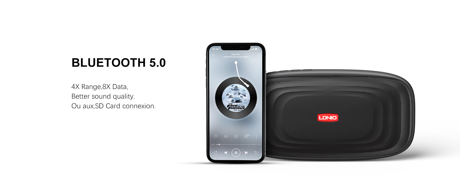 Ldnio BTS11 5000mAh Power Bank & Bluetooth Speaker description image 4