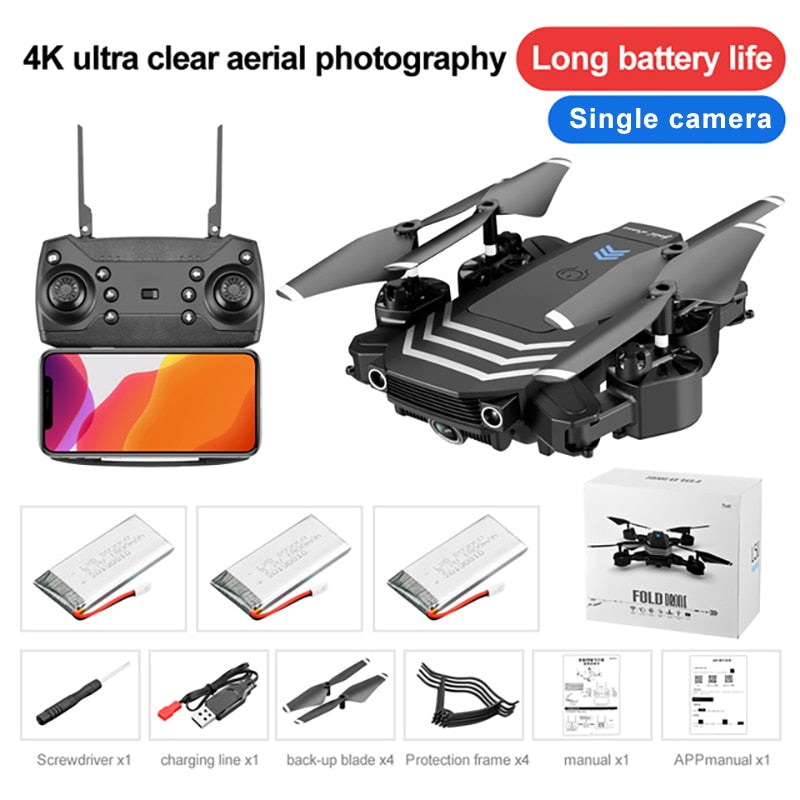 TYRC LS11 Pro Drone 4K HD Camera  WIFI FPV  Hight Hold Mode One Key Return Foldable Arm Quadcopter RC Dron For Kids Gift