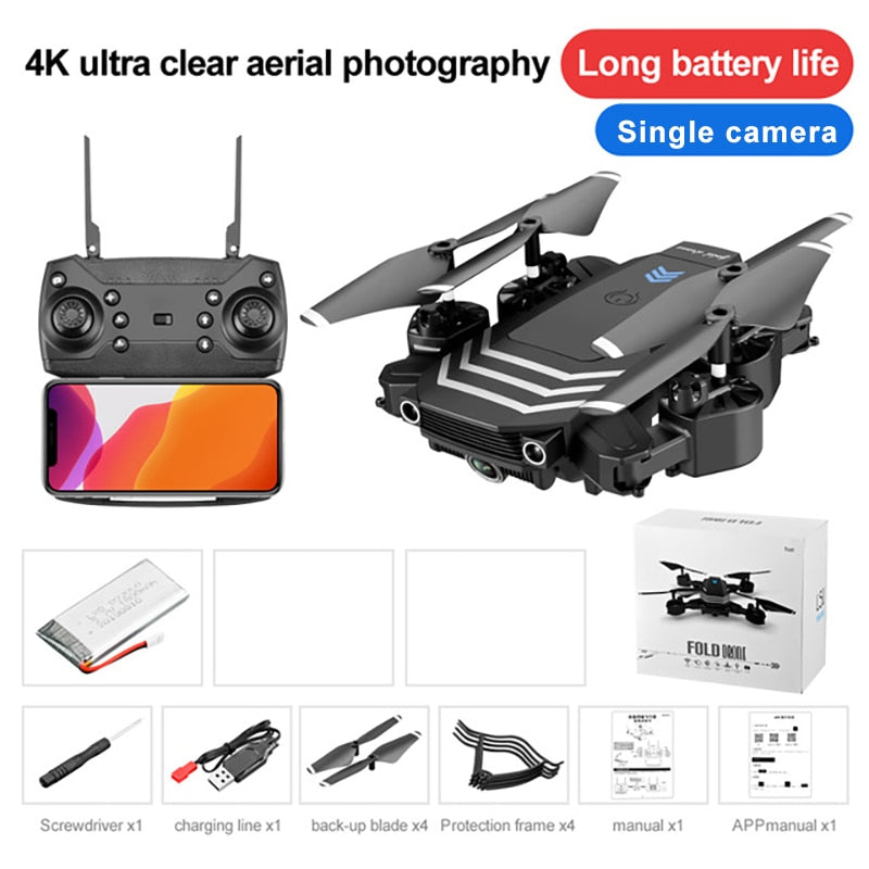 TYRC LS11 Pro Drone 4K HD Camera  WIFI FPV  Hight Hold Mode One Key Return Foldable Arm Quadcopter RC Dron For Kids Gift