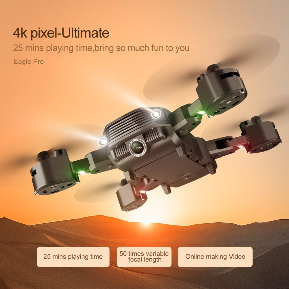 TYRC LS11 Pro Drone 4K HD Camera  WIFI FPV  Hight Hold Mode One Key Return Foldable Arm Quadcopter RC Dron For Kids Gift