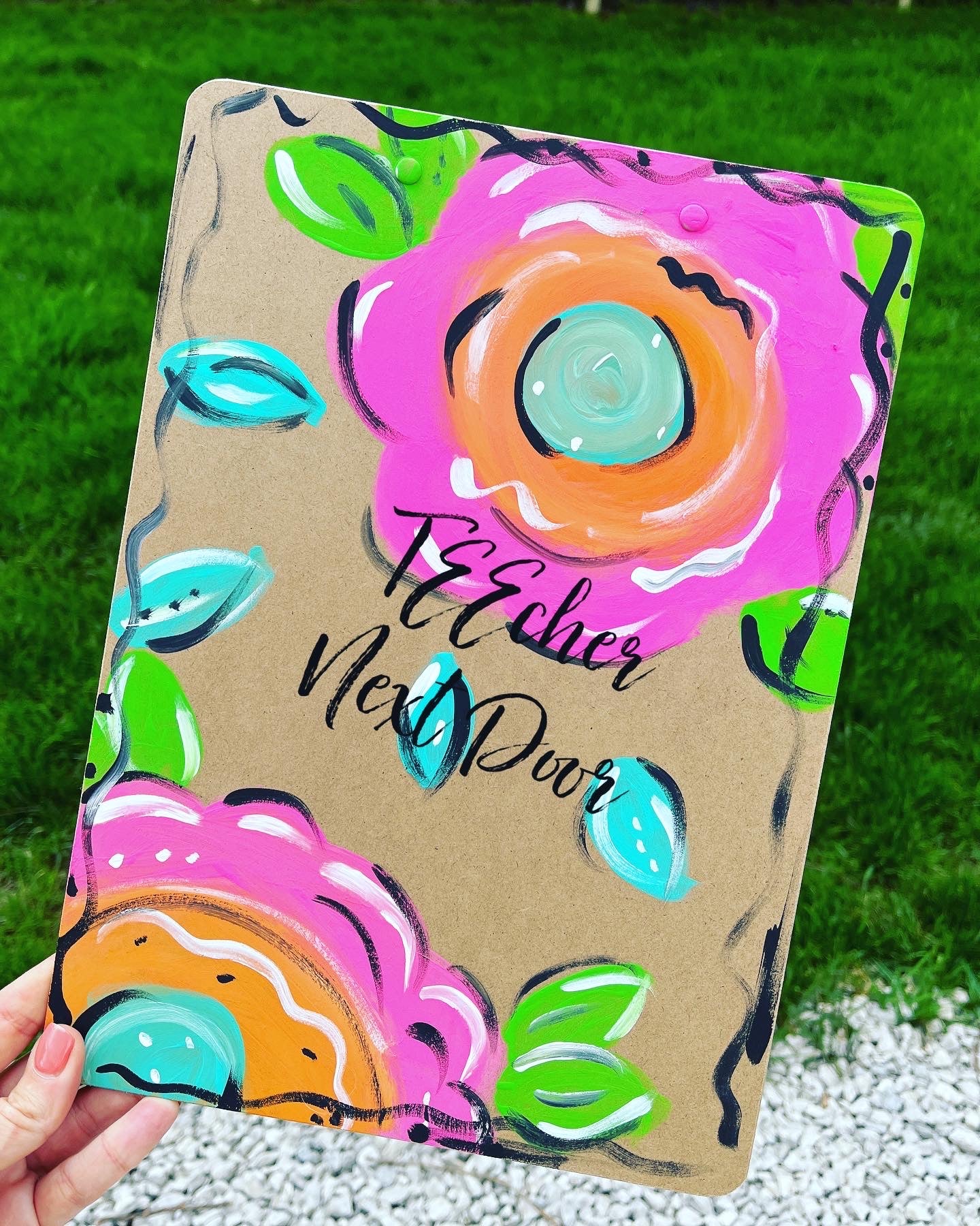 Hand-Painted Clipboards