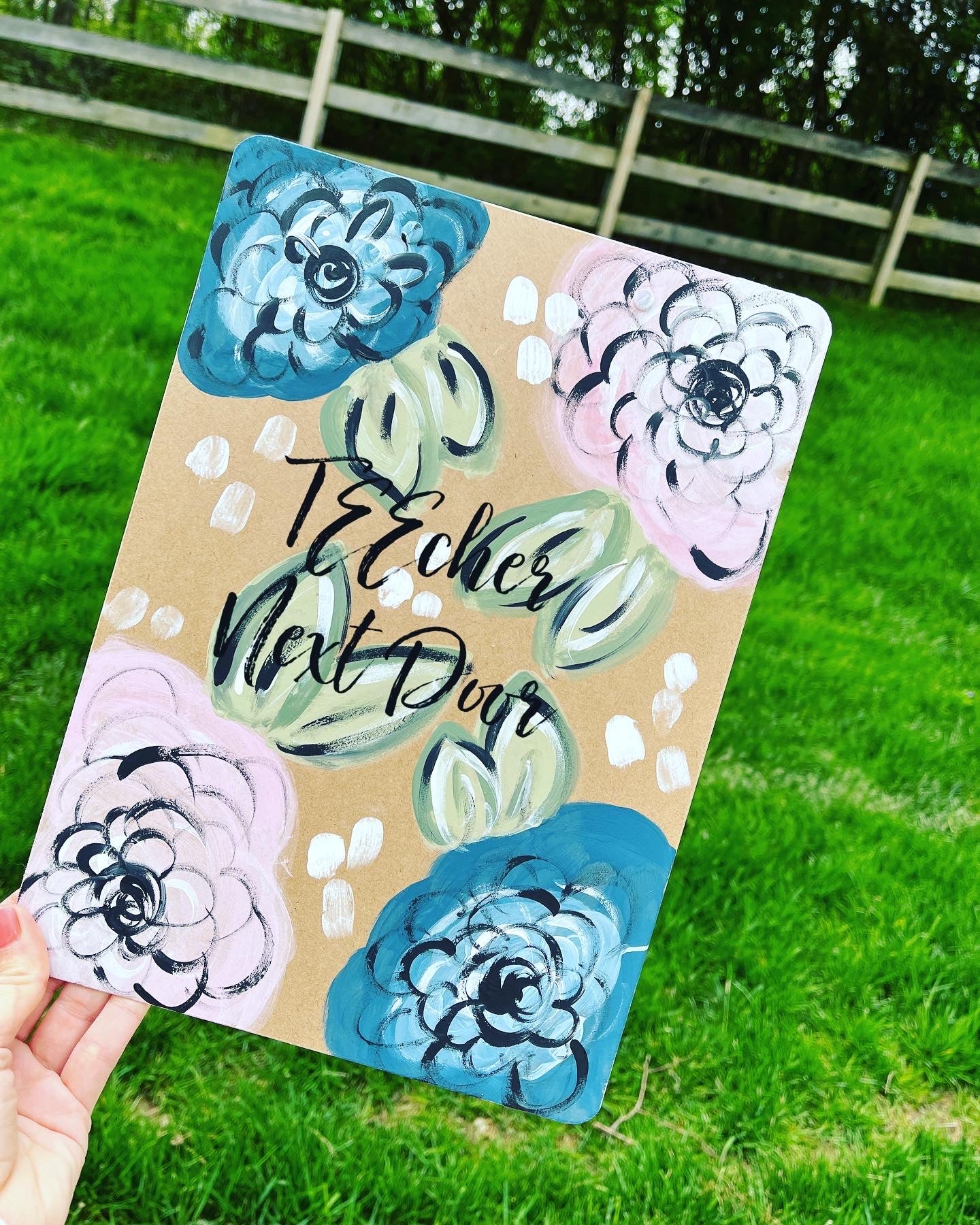 Hand-Painted Clipboards