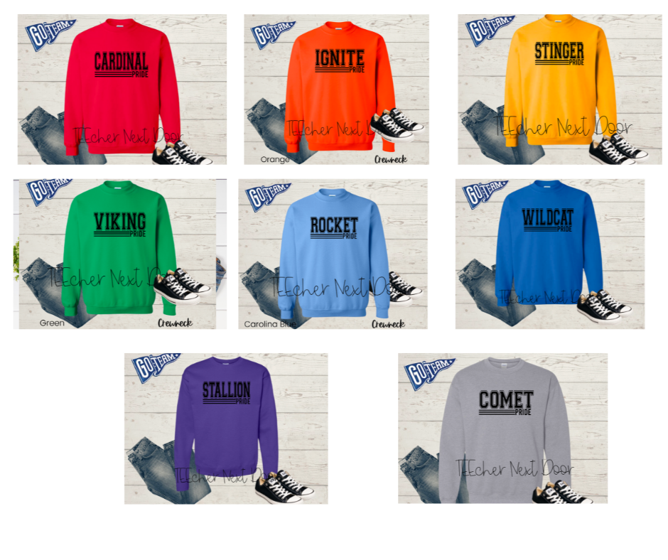 Simple Mascot Pride Crewneck