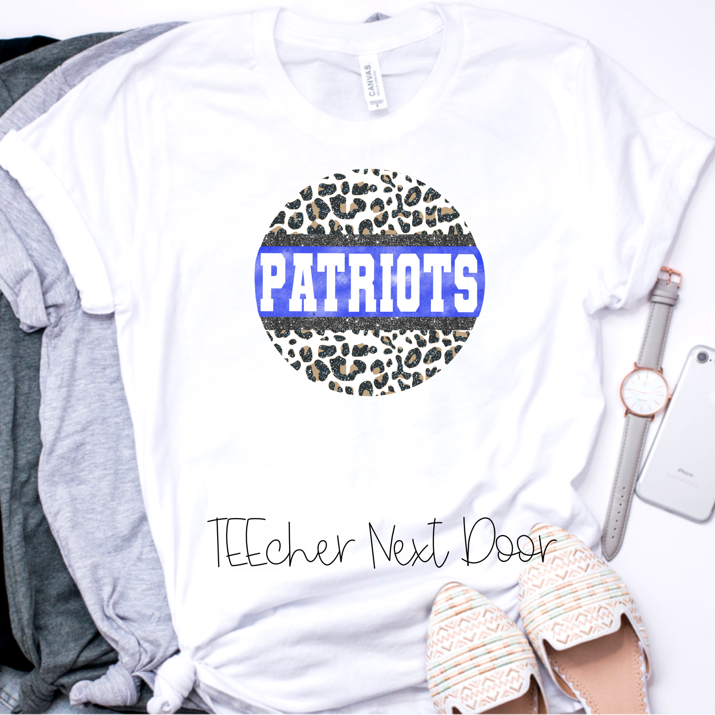 Patriots Round Leopard