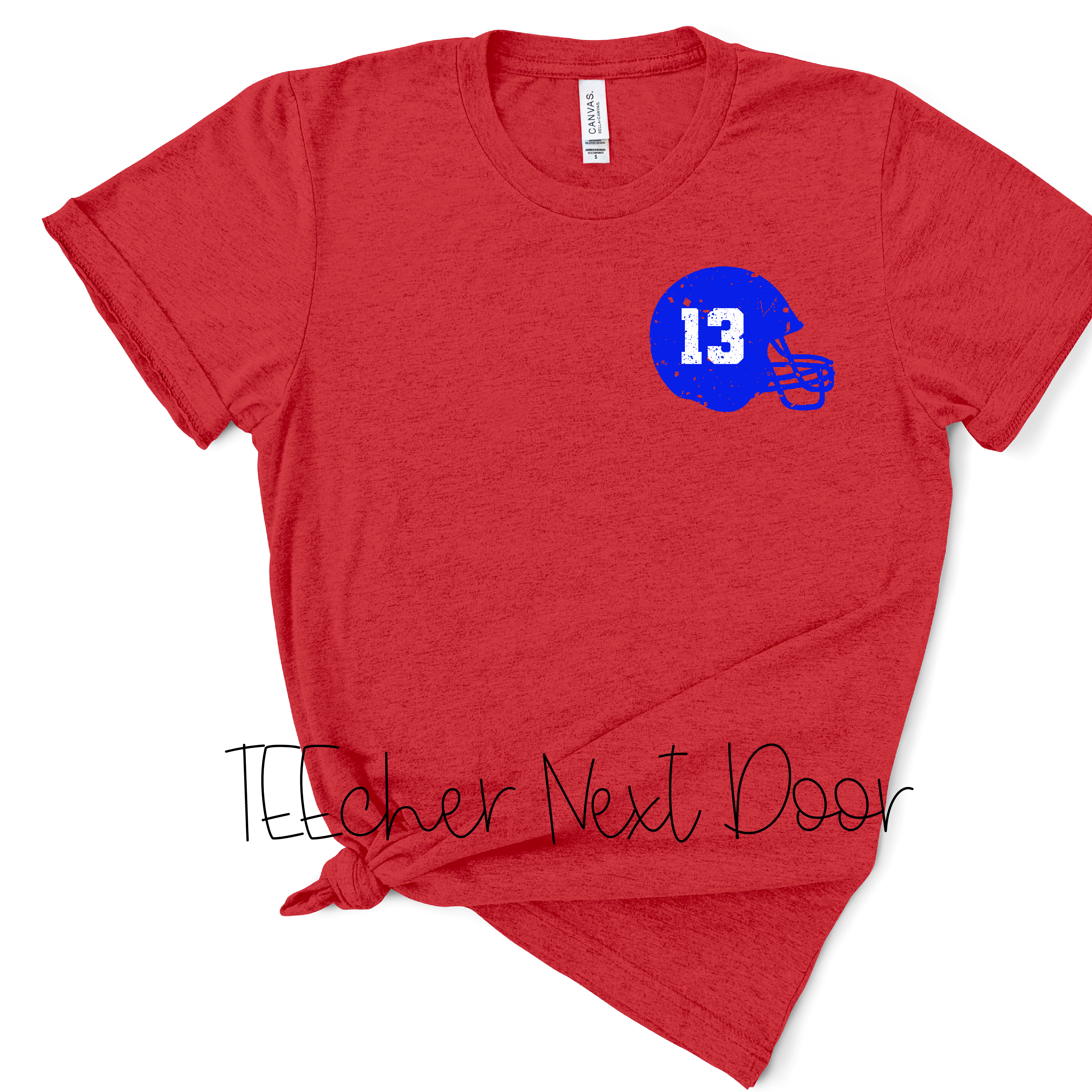 Football Helmet Pocket Tee