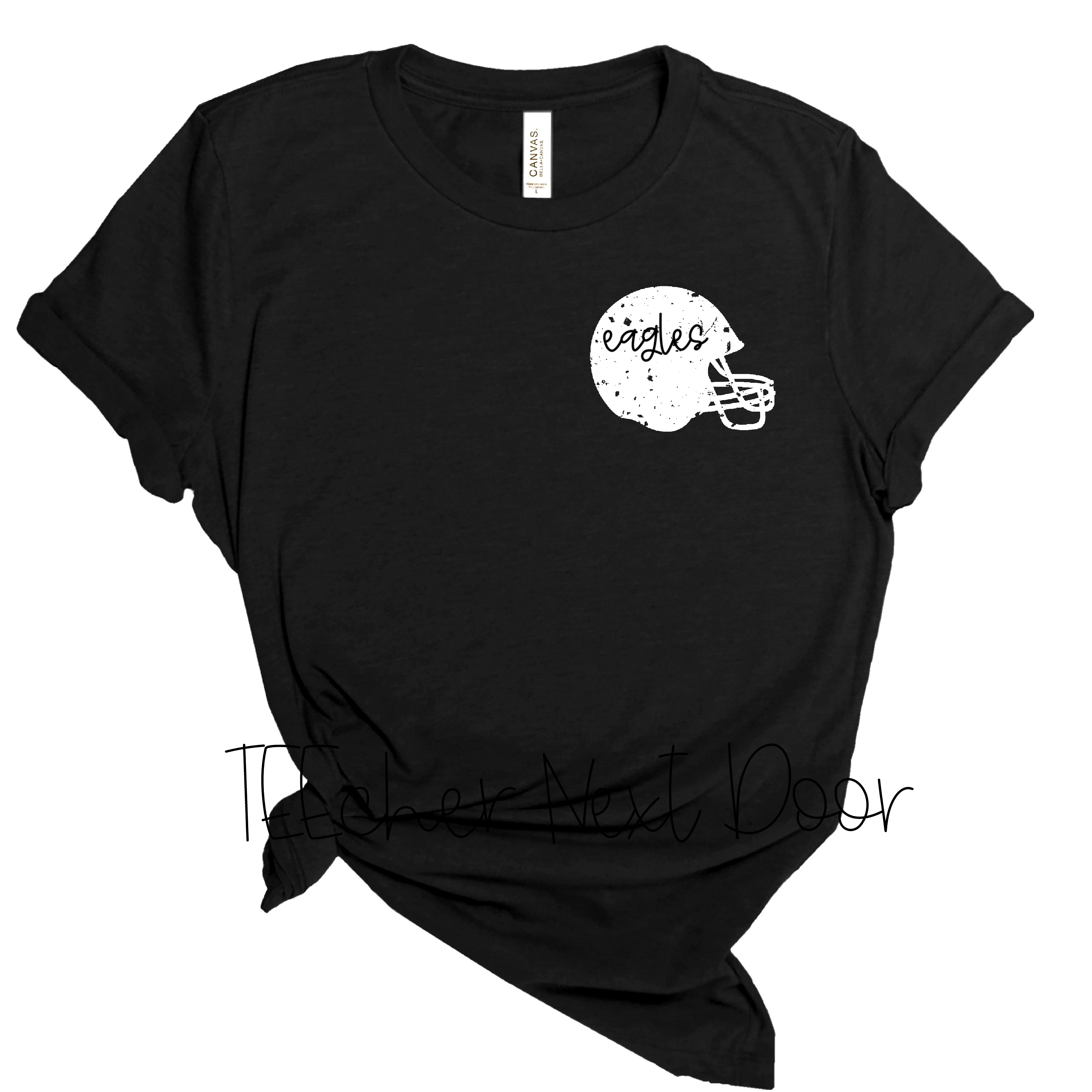 Football Helmet Pocket Tee