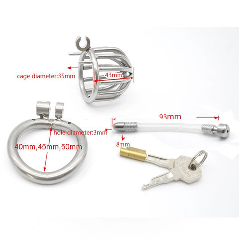 Buy the The Bird Cage Locking Stainless Steel Male Chastity Device