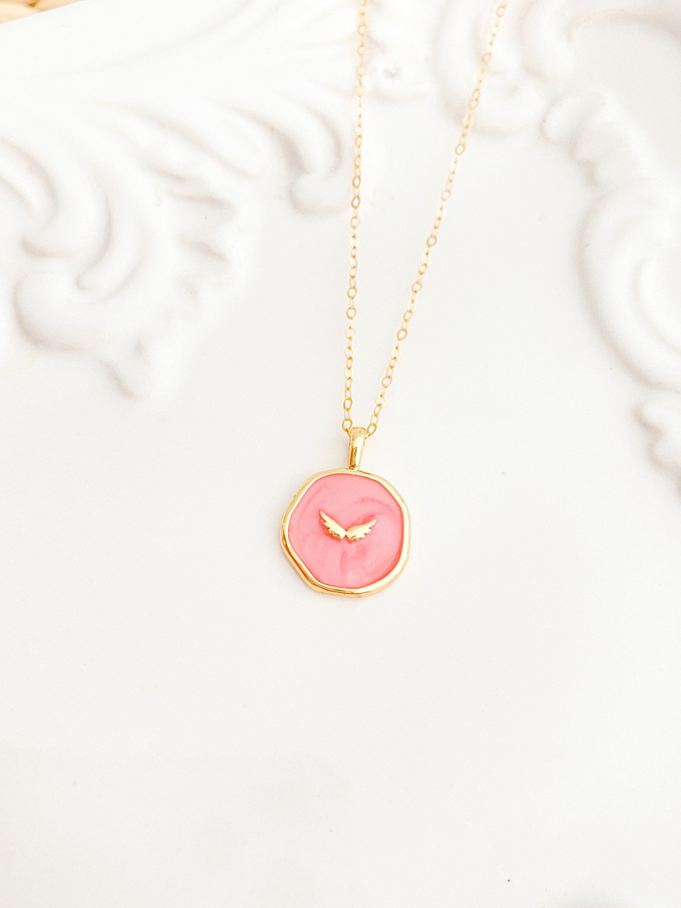 Sympathy Gift, Angel Wing Necklace, Gifts for her, dainty gold necklace
