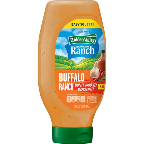 Hidden Valley Buffalo Ranch Topping and Dressing, 20 Fluid Ounce Bottle, Pack May Vary