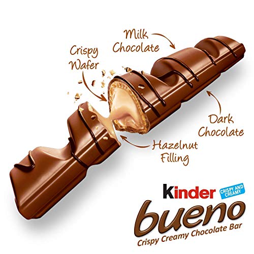 KIND Kinder Bueno Crispy Creamy Chocolate Bar, 30 Oz