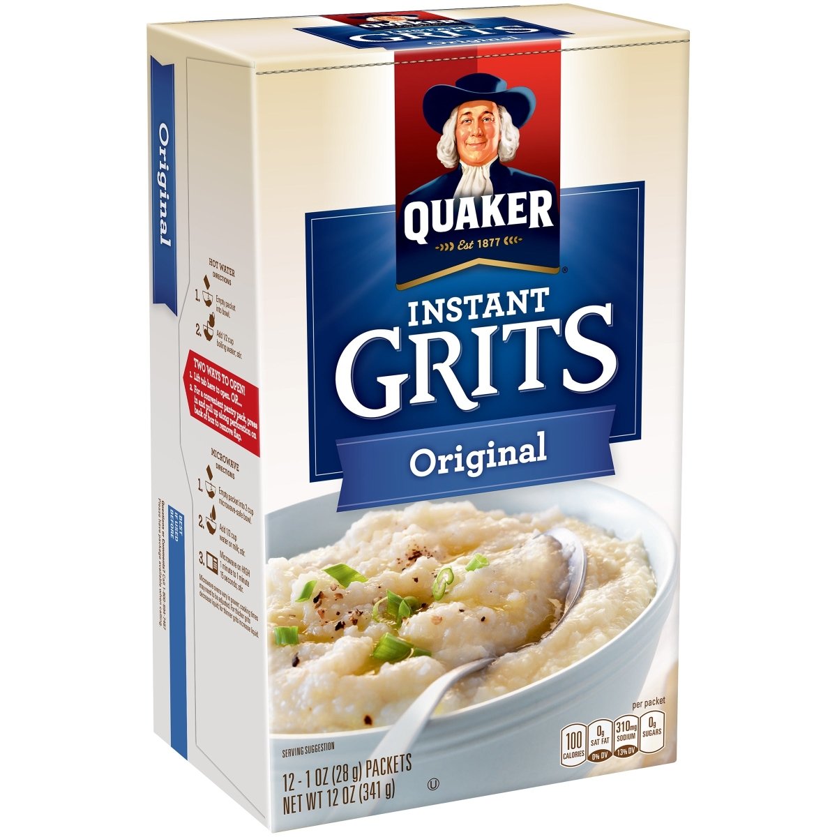 Quaker Instant Grits Original 12oz Pack	12 / 12oz.