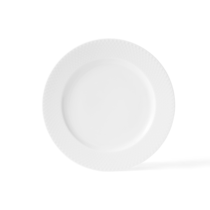 Lyngby Rhombe Plate White