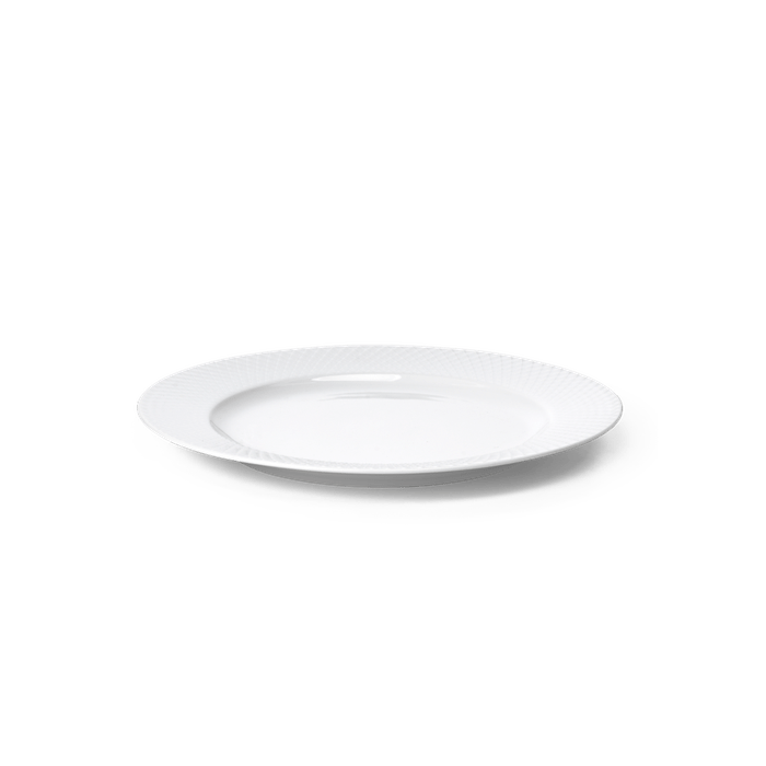 Lyngby Rhombe Plate White