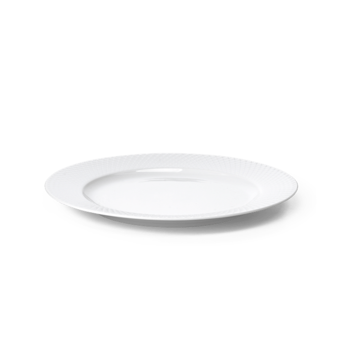 Lyngby Rhombe Plate White