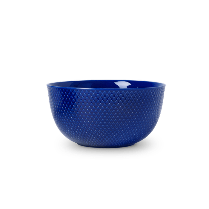 Lyngby Rhombe Color Serving Bowl, Dark Blue, ?: 8.7 Inches