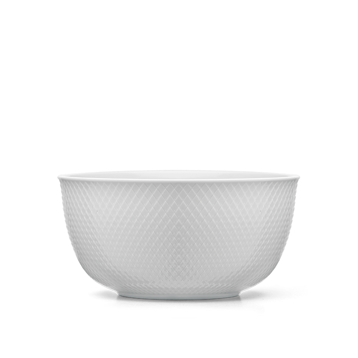 Lyngby Rhombe Serving Bowl, White