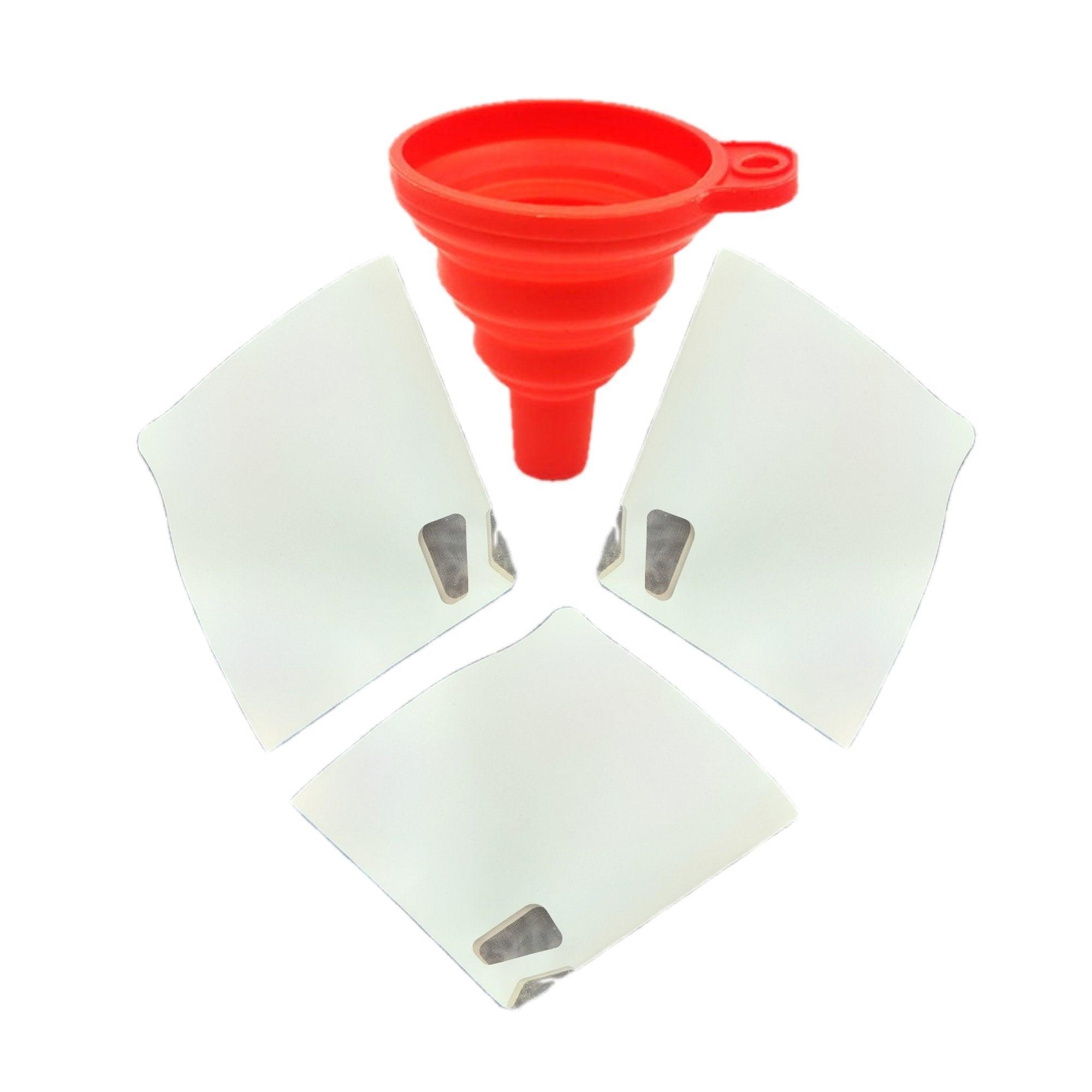 3D Printer Resin Filter * 200 Disposable with Cone Silicone Resin Funnel(Large) Resin Strainer kit for uncured Resin Recycling Antinsky 3d AU stock free shipping