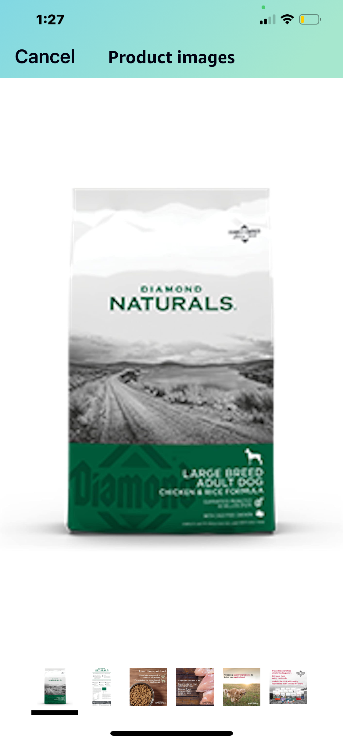 Diamond Naturals Large Breed Adult Chicken Formula Dry Dog Food 40 Pound Bag