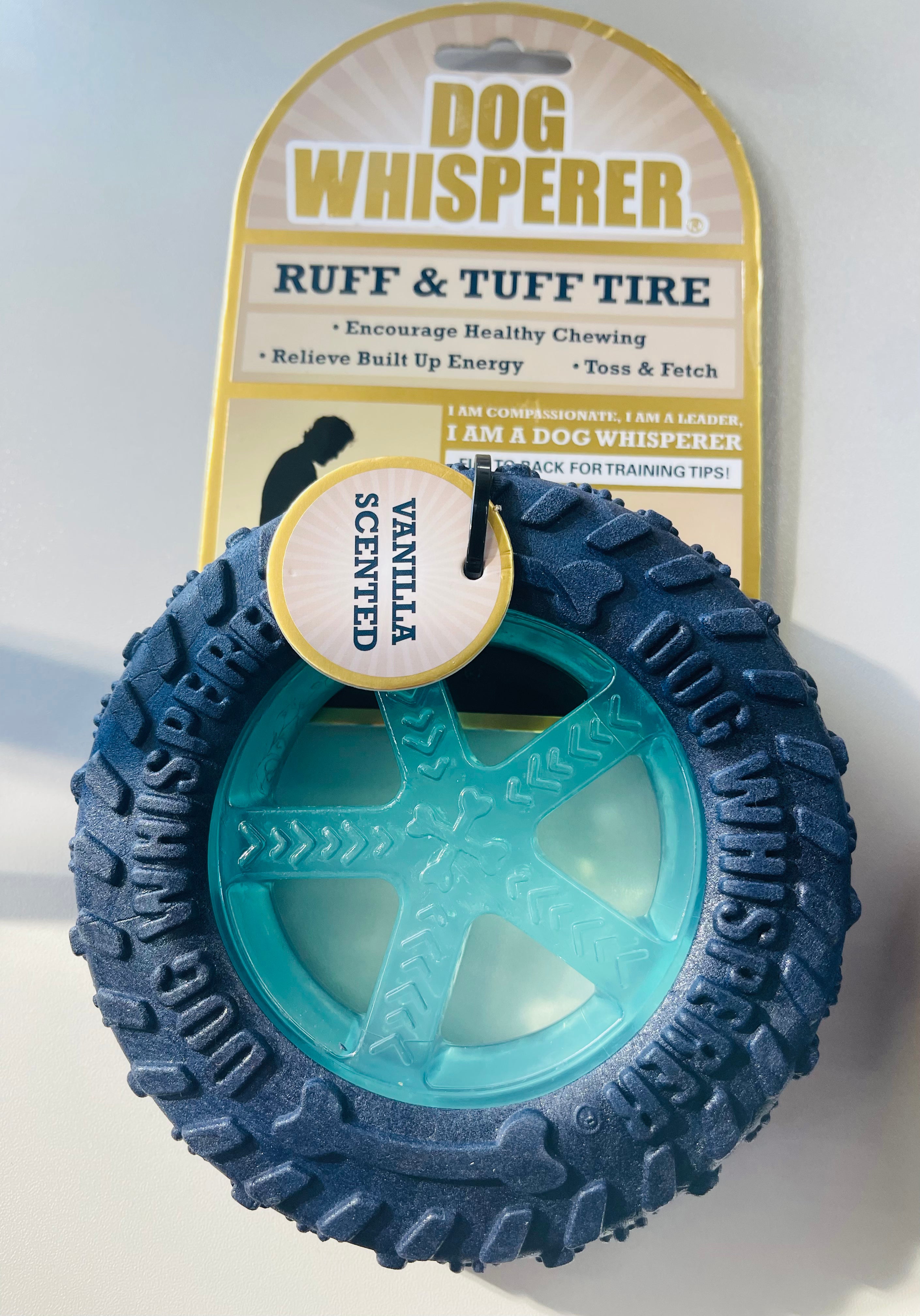 Dog Whisperer ~ Ruff & Tuff Tire - Vanilla Scented Dog Toy