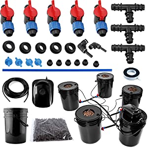 DWC HYDROPONIC SYSTEM 4 BUCKET GROW KIT SYSTEM
