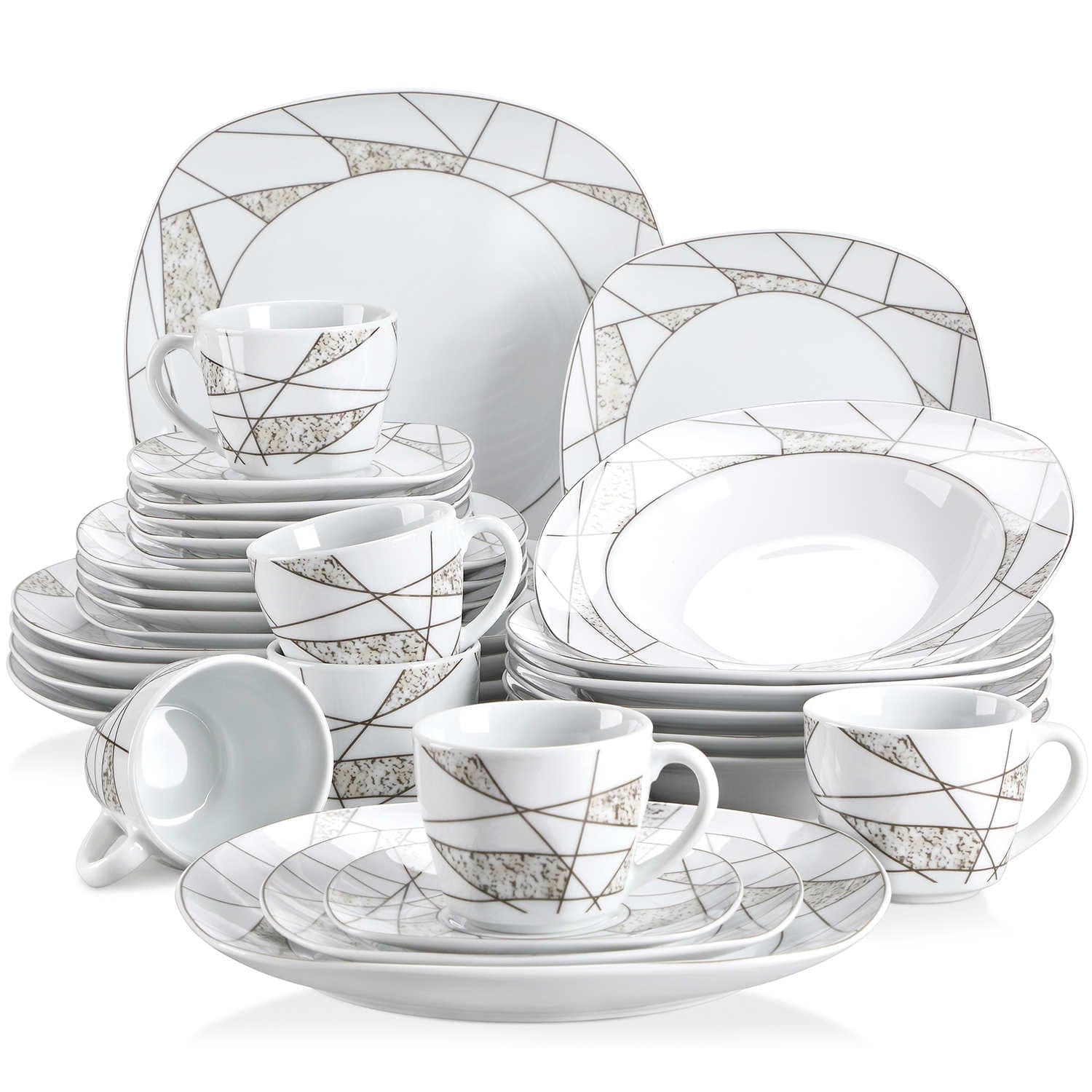 Serena 30 Piece Dinnerware Set