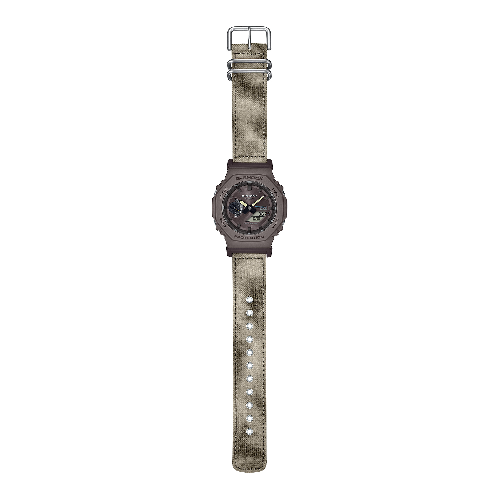 G-Shock Brown Fabric Strap Brown Dial Watch GAB2100CT-5A