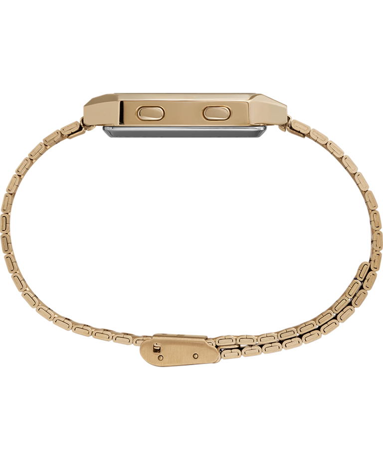 Q Timex Reissue Digital LCA 32.5mm Stainless Steel Bracelet Watch TW2U72500