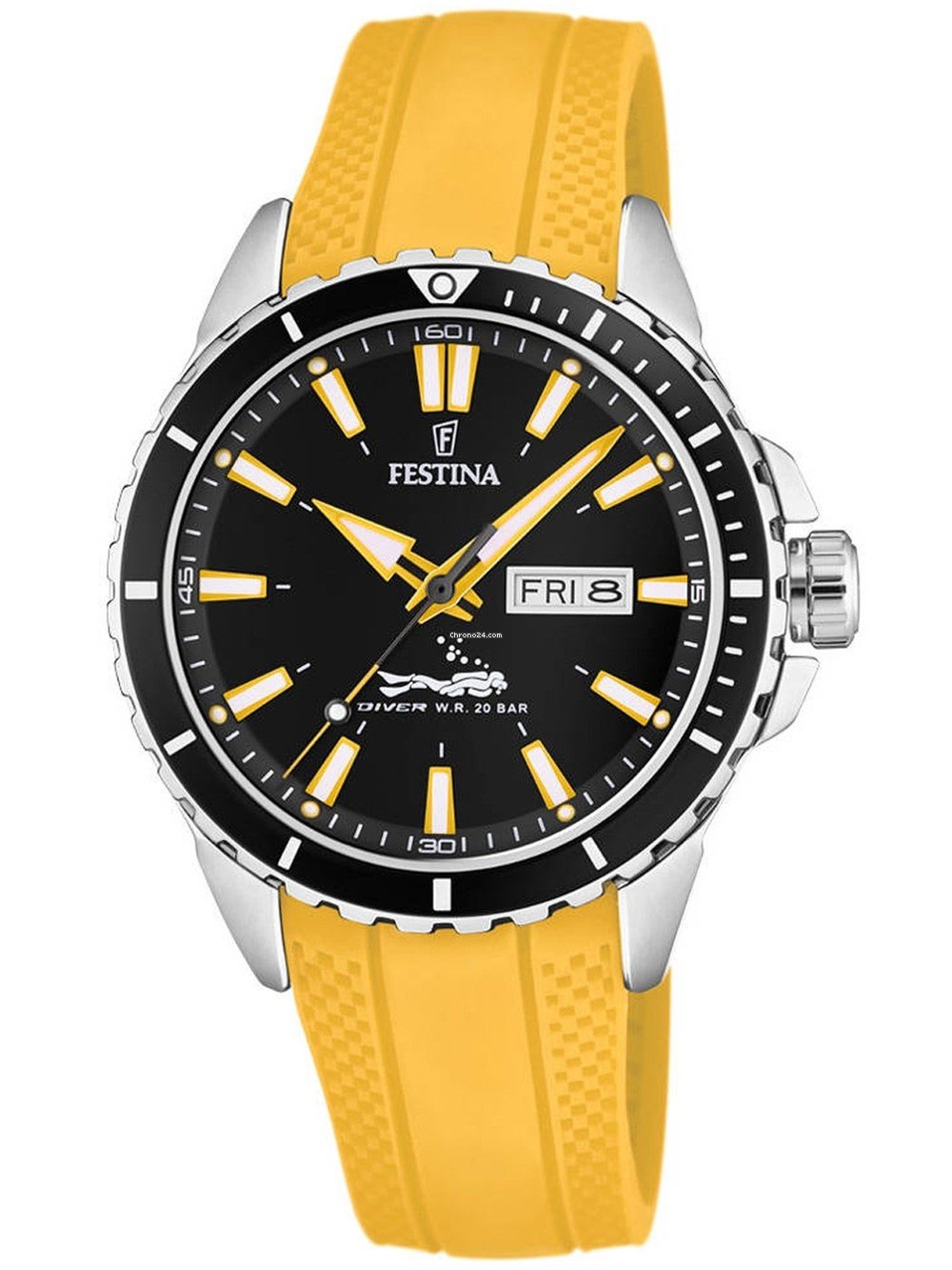 Festina Diver Yellow Watch