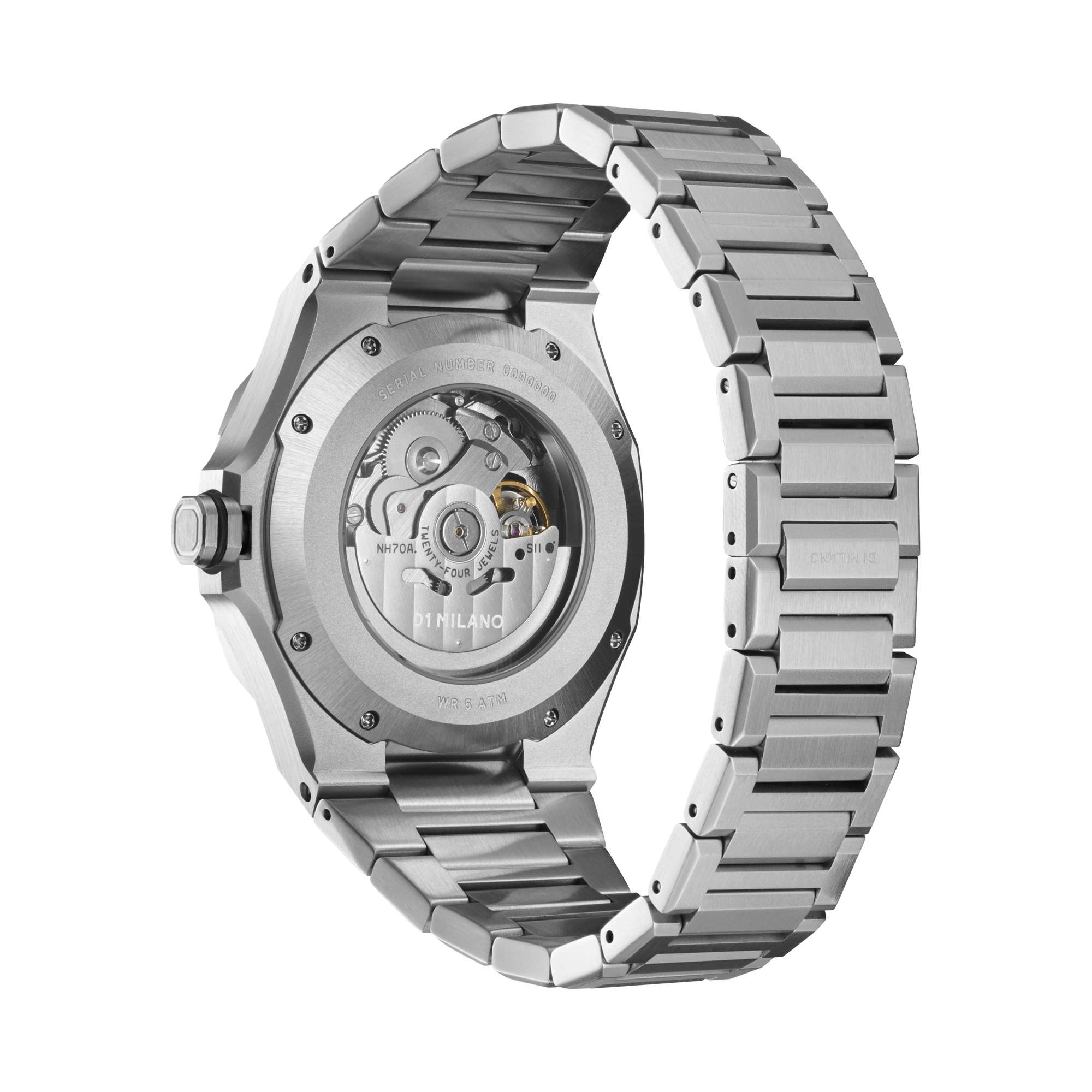 D1 Milano Silver Skeleton Automatic Watch SKBJ10