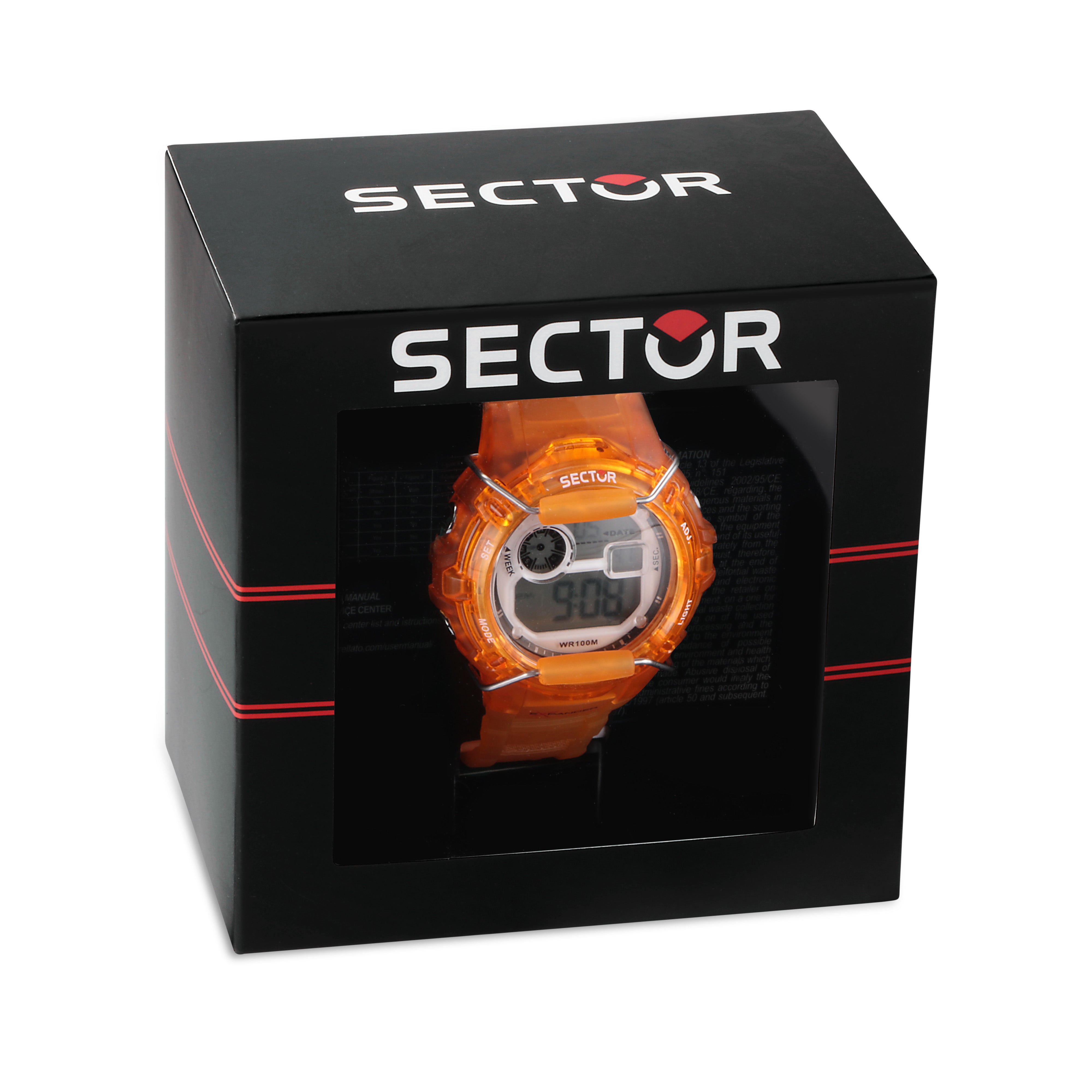 Sector EX-05 Orange Digital Watch R3251526002