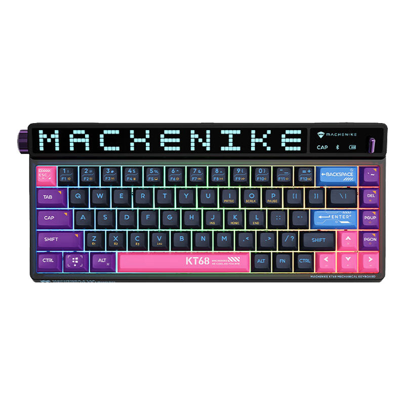 Machenike KT68 Wireless mechanical keyboard with LED Smart Screen Three-mode Connection