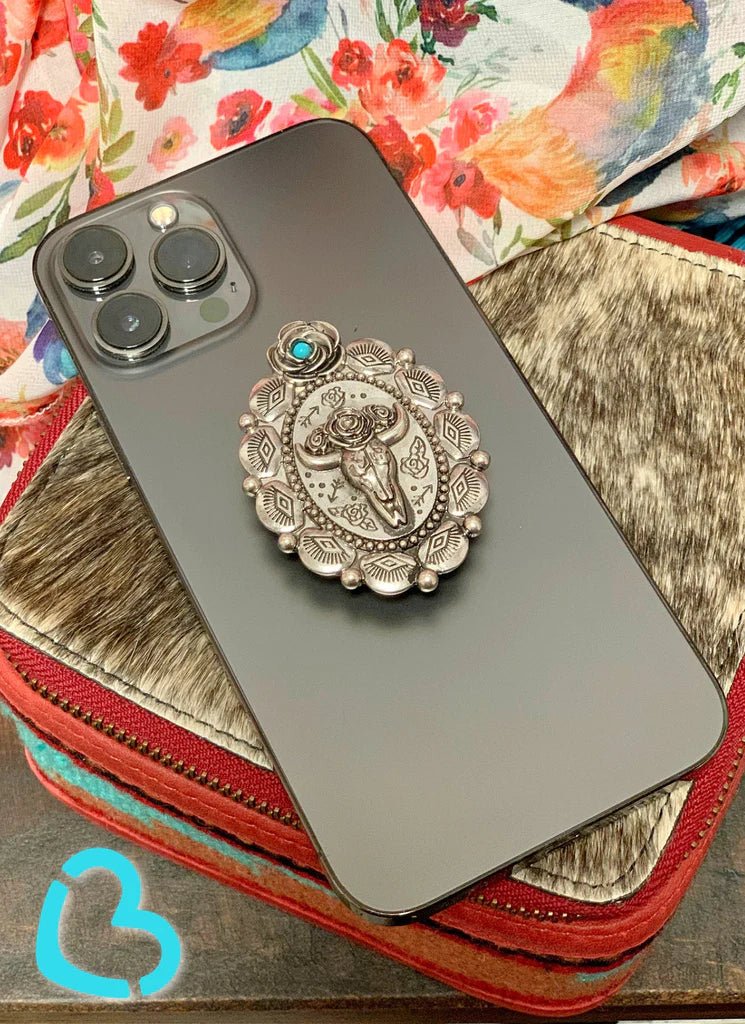 Skull Rose Phone Grip