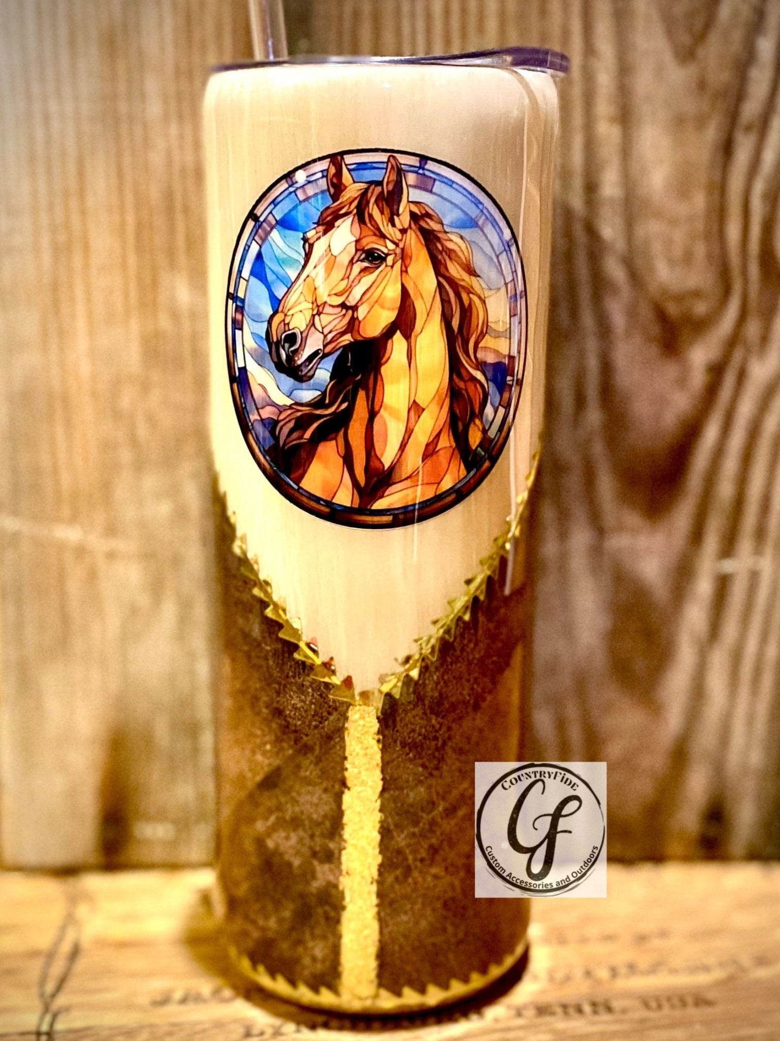 STAINED GLASS HORSE