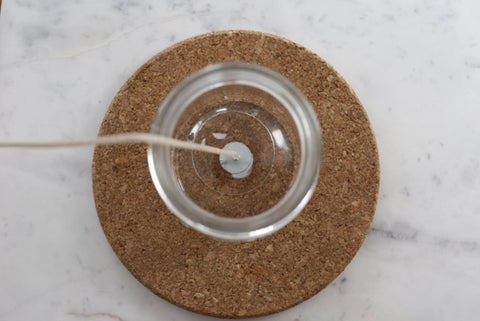 candle science, how to make candles, Place candle wicks