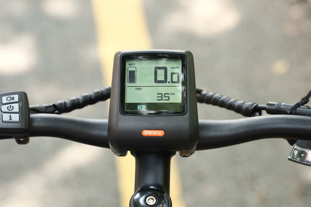 E-Bike Display auf Eskute Mittelmotor E-Bike