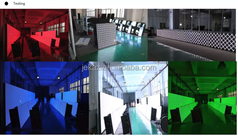 JEKAZ led display screen wall aging and testing in workshop