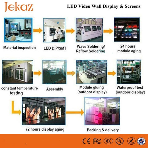 LED Display Screen Production Process in JEKAZ LED
