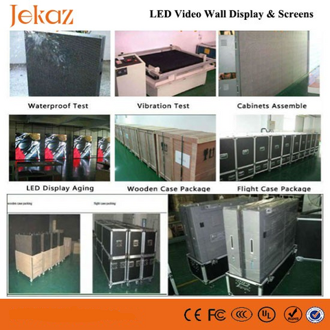 JEKAZ LED Display Screen Wall Quality Control and Pack