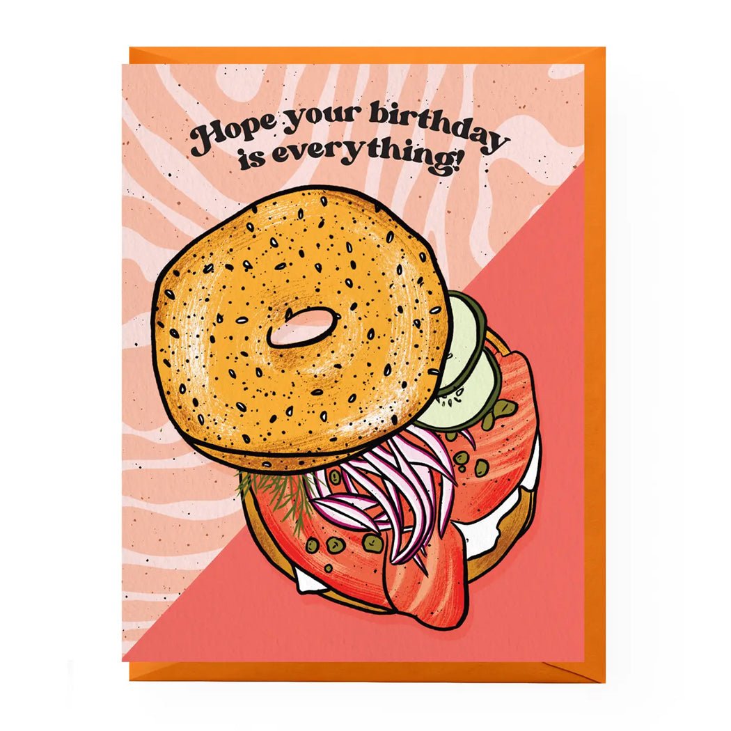 Everything Bagel Birthday Card