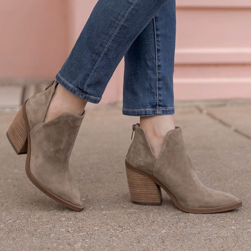 Winter Autumn Ankle Boots 2023 Fashion Boots Short Pointed Toe High Heels Zipper Shoes for Women