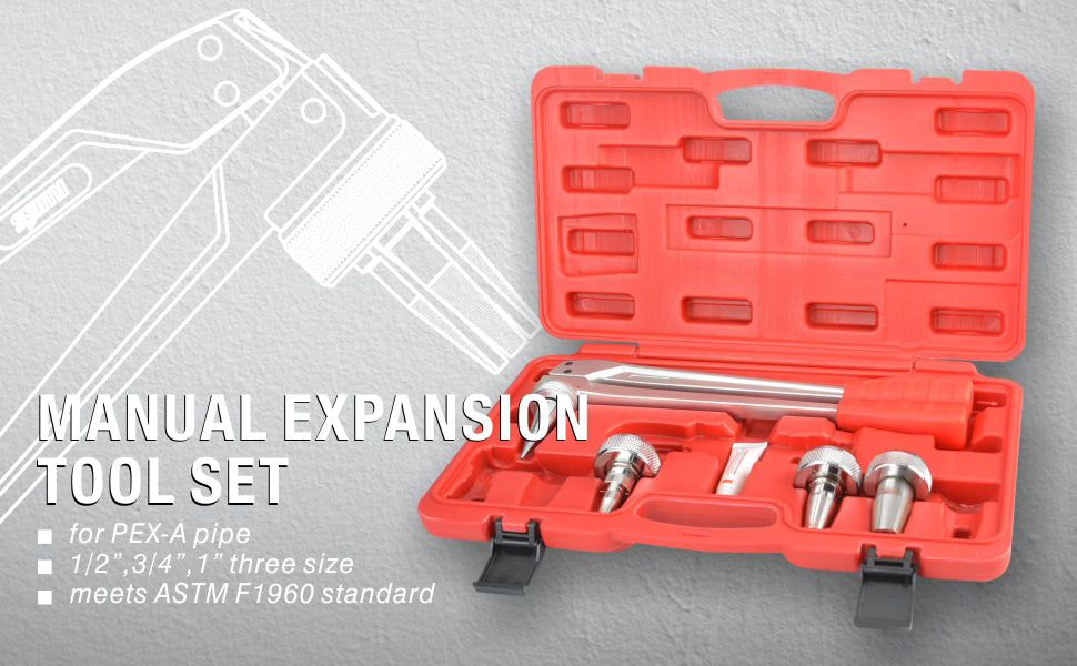 PEX Tube Expansion Tool Kit Manual Expander Tool Kit Meets ASTM F1960 Stand＿ 並行輸入品 通販