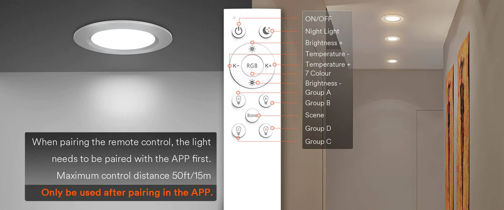 Lumary smart led remtoe control