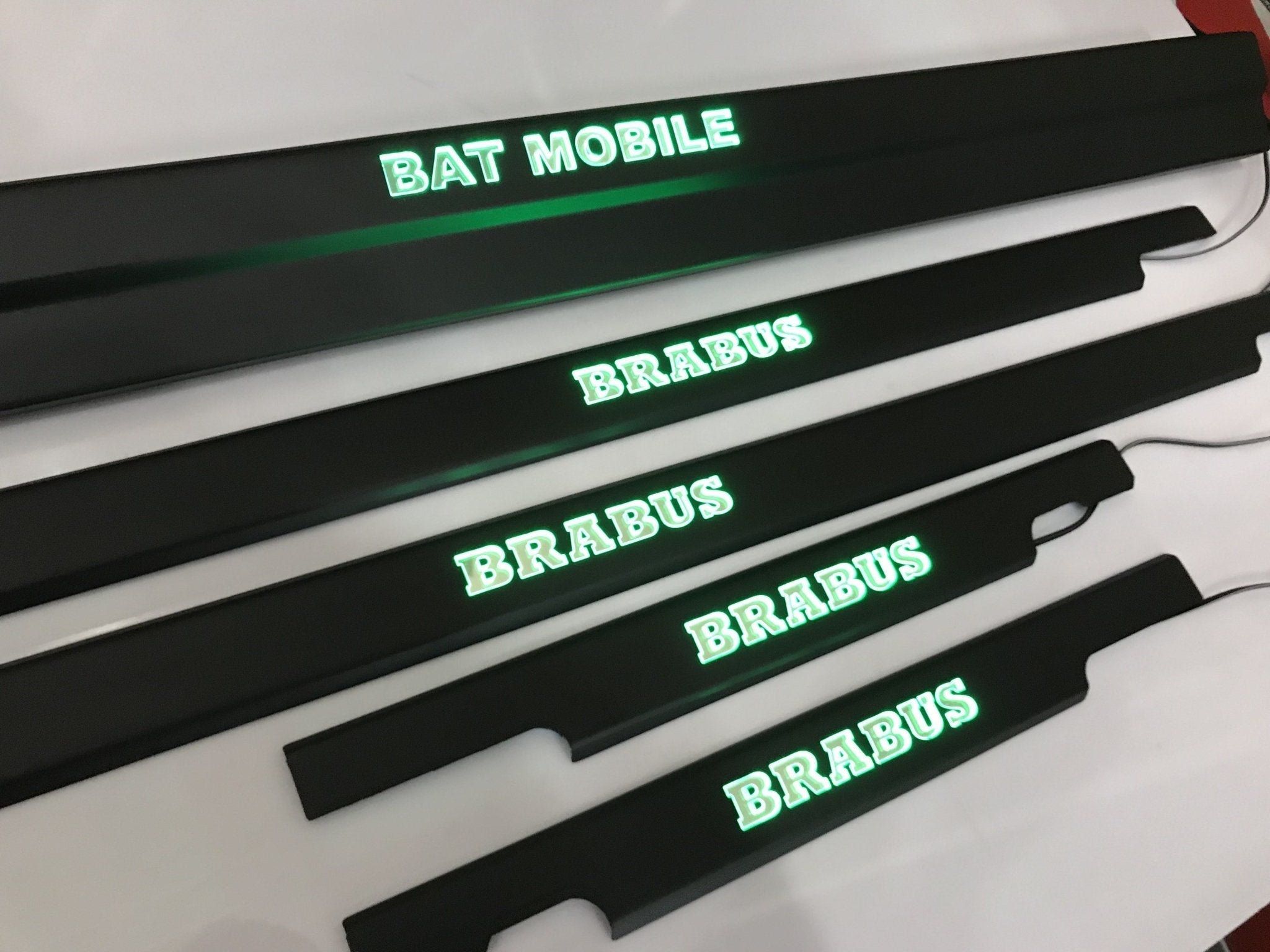 Bat Mobile Brabus LED Illuminated Door Sills 4 or 5 pcs for Mercedes-Benz G-Class W463