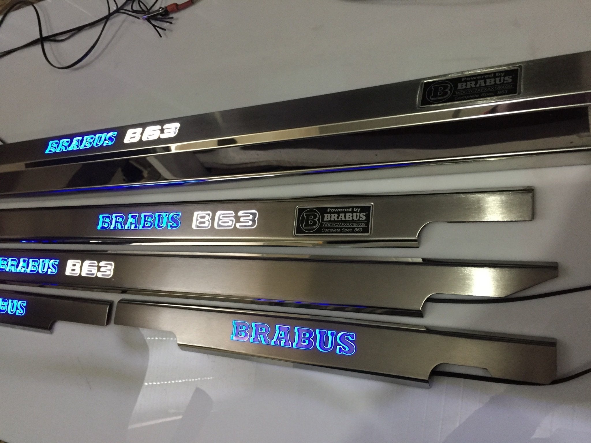 Brabus B63 LED Illuminated Door Sills 4 or 5 pcs for Mercedes-Benz G-Class W463