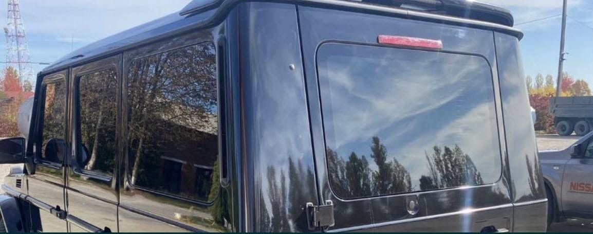 Window glass set in W463A style (windshield, trunk and rear side) for Mercedes-Benz G-Wagon W463