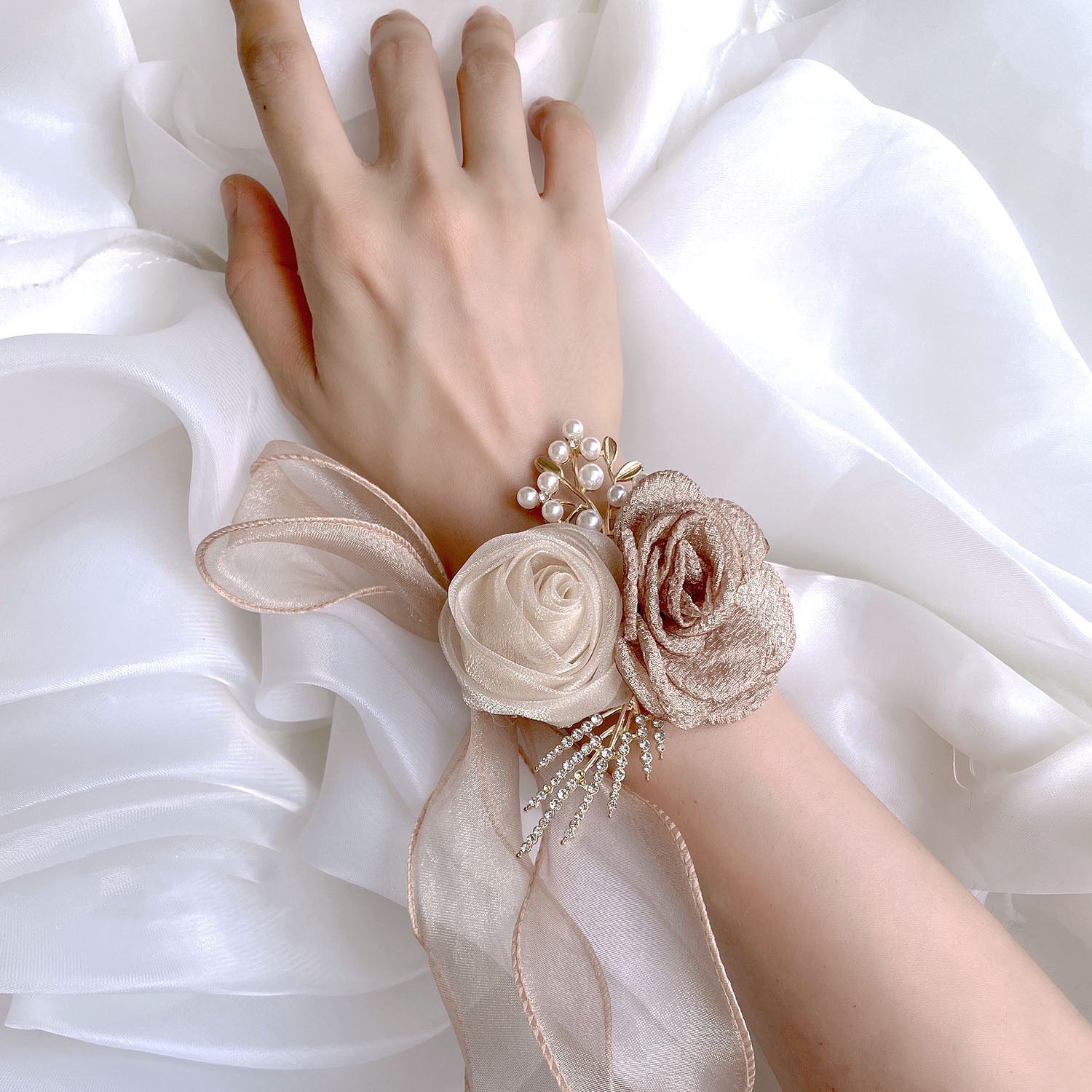 Gorgeous Champagne Fairy Bracelet For Wedding, Bridemaids