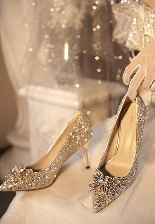 Radiant Bridal Bling Pumps - Bridal Heels