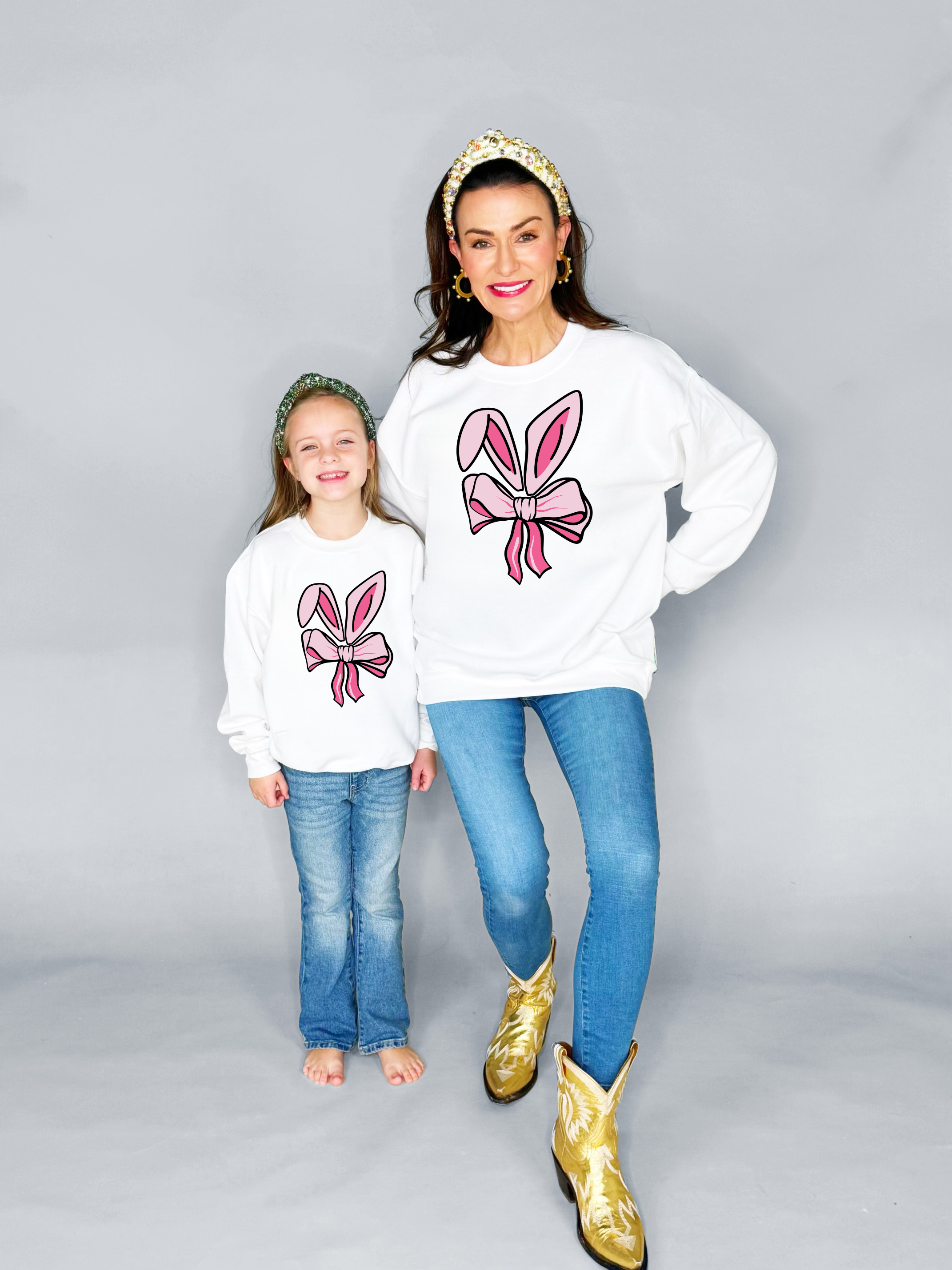 Coquette Bunny Youth & Adult Sweatshirt