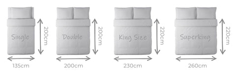 UK bedding set sizes